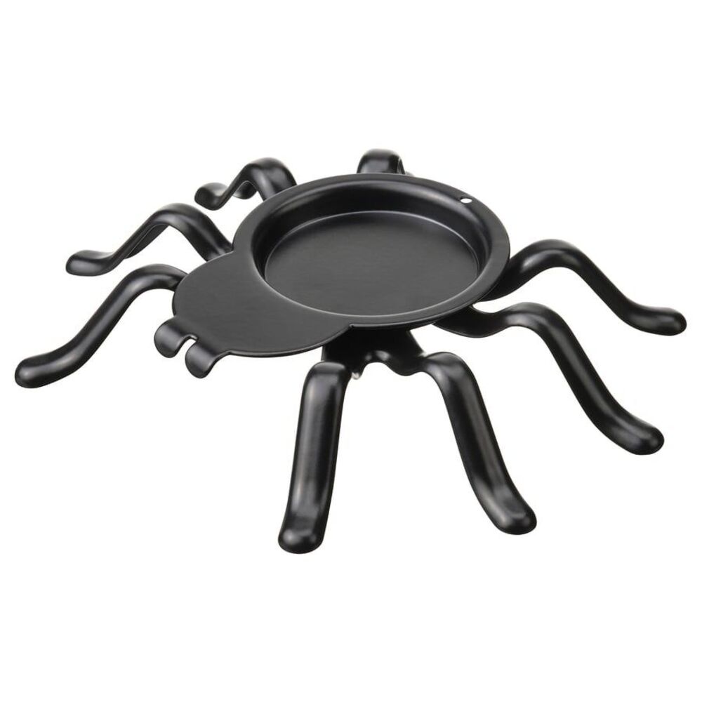 IKEA Kustfyr Spider Tealight Holder Black Decor 1"x 5" New 2025 Halloween